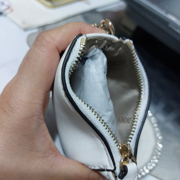 DKNY Clip On Handbag Keychain Mini Bag Coin Purse Pouch Smooth Leather Style 2 - Picture 4 of 11